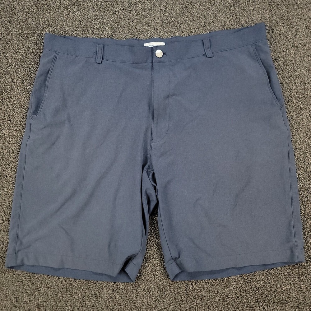 Peter Millar Shackelford Shorts Mens 40 Blue Performance Hybrid Golf Stretch 9"